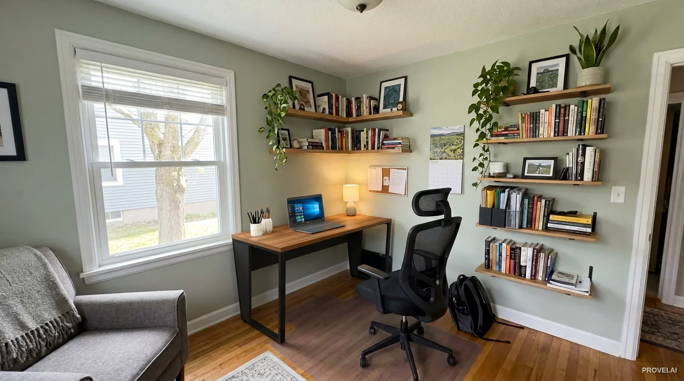 Imagem processada pelo Provei.AI mostrando o produto integrado no ambiente